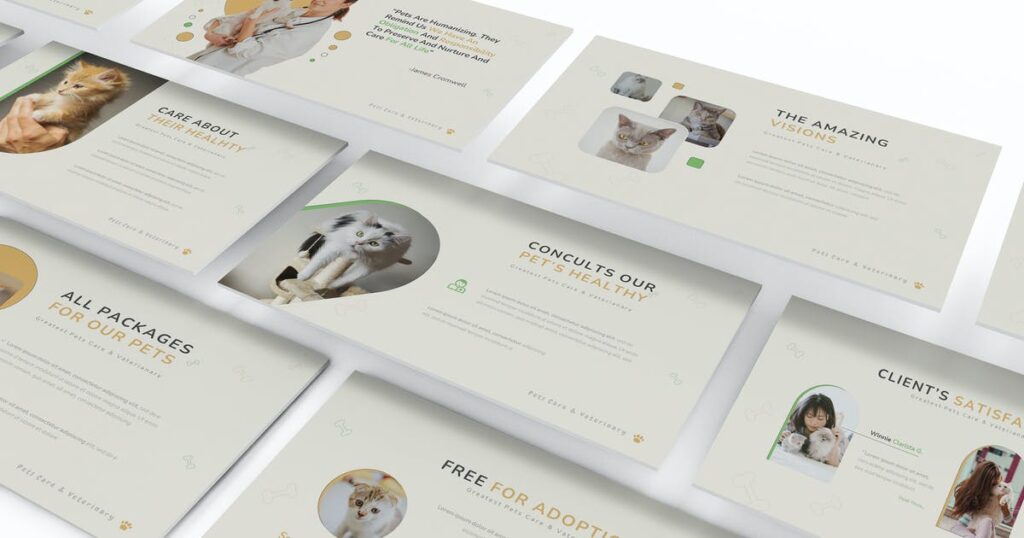 Powerpoint Đẹp - Tải miễn phí Haustier Pet Care - Powerpoint Template